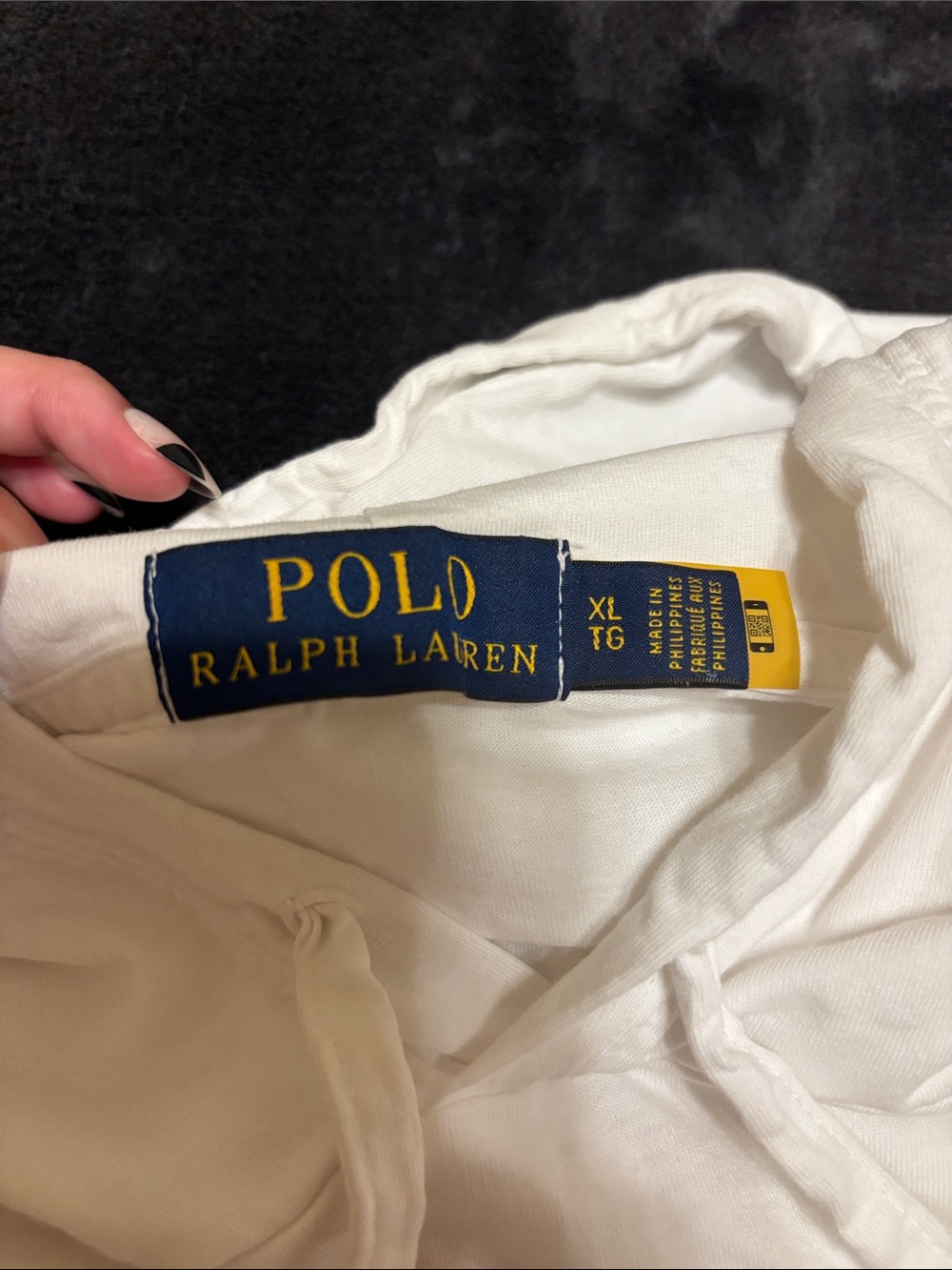 Ralph Lauren White Polo Bear Hoodie Shirt - Picture 3 of 5